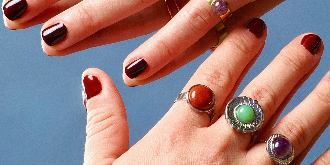 joyas con piedras naturales