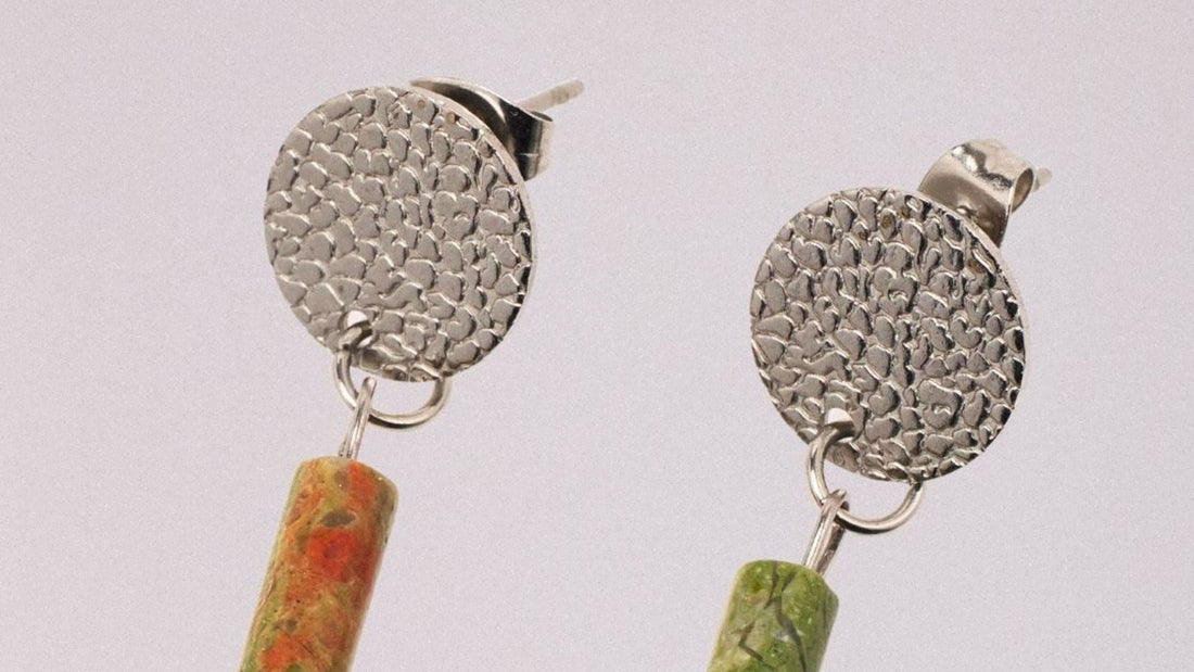 pendientes plateados