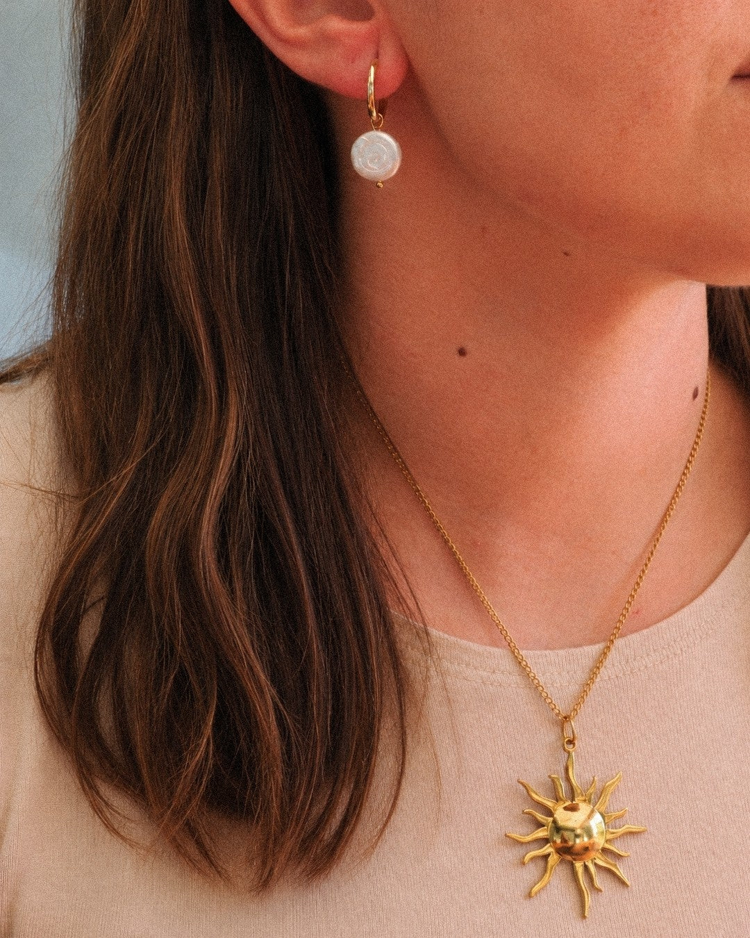 Collar Sol Acero Inoxidable