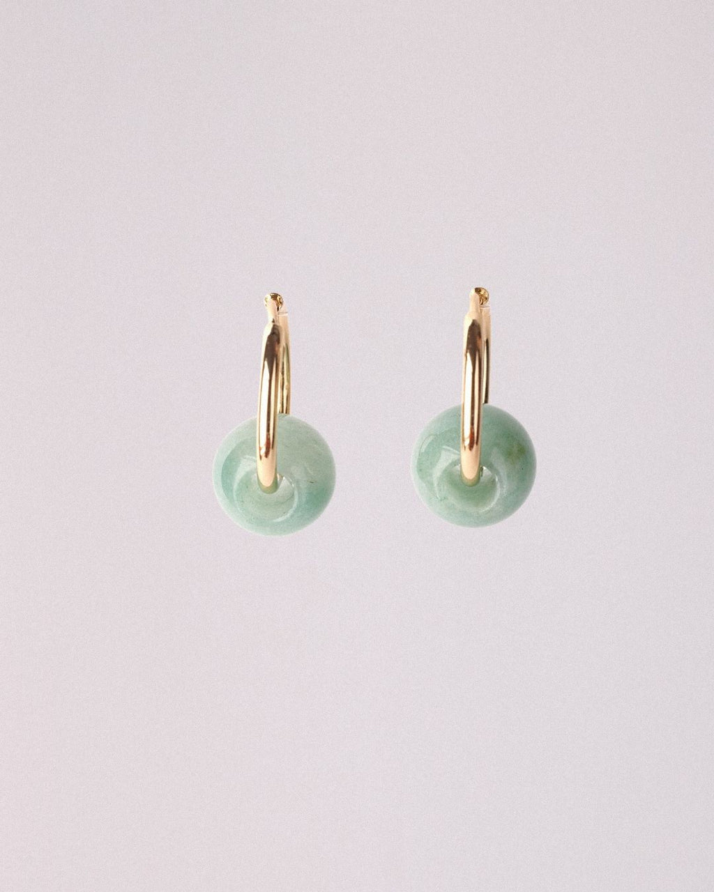 Pendientes Órbita Plus Acero Inoxidable Dorado Aventurina