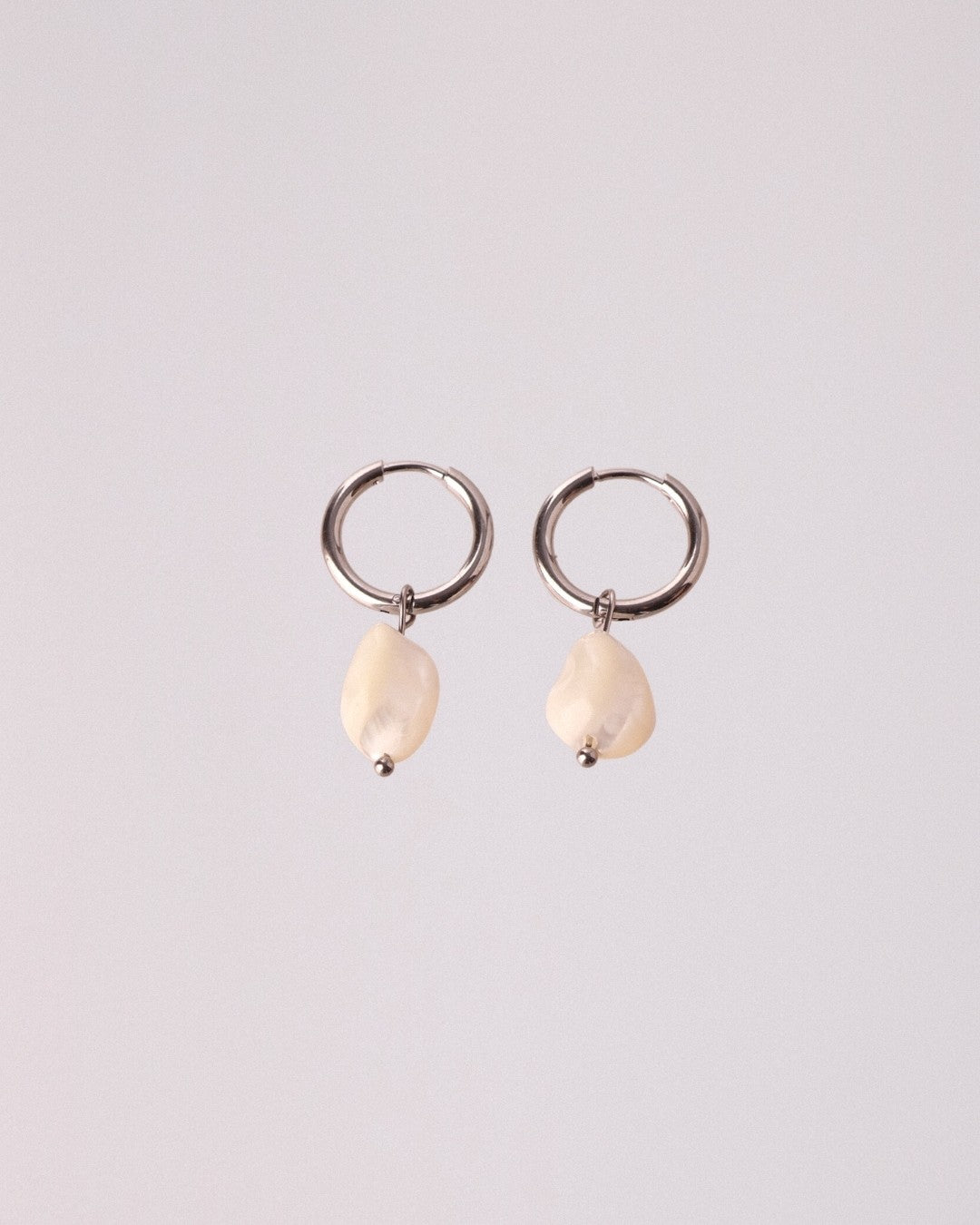 Pendientes Nácar Acero Inoxidable
