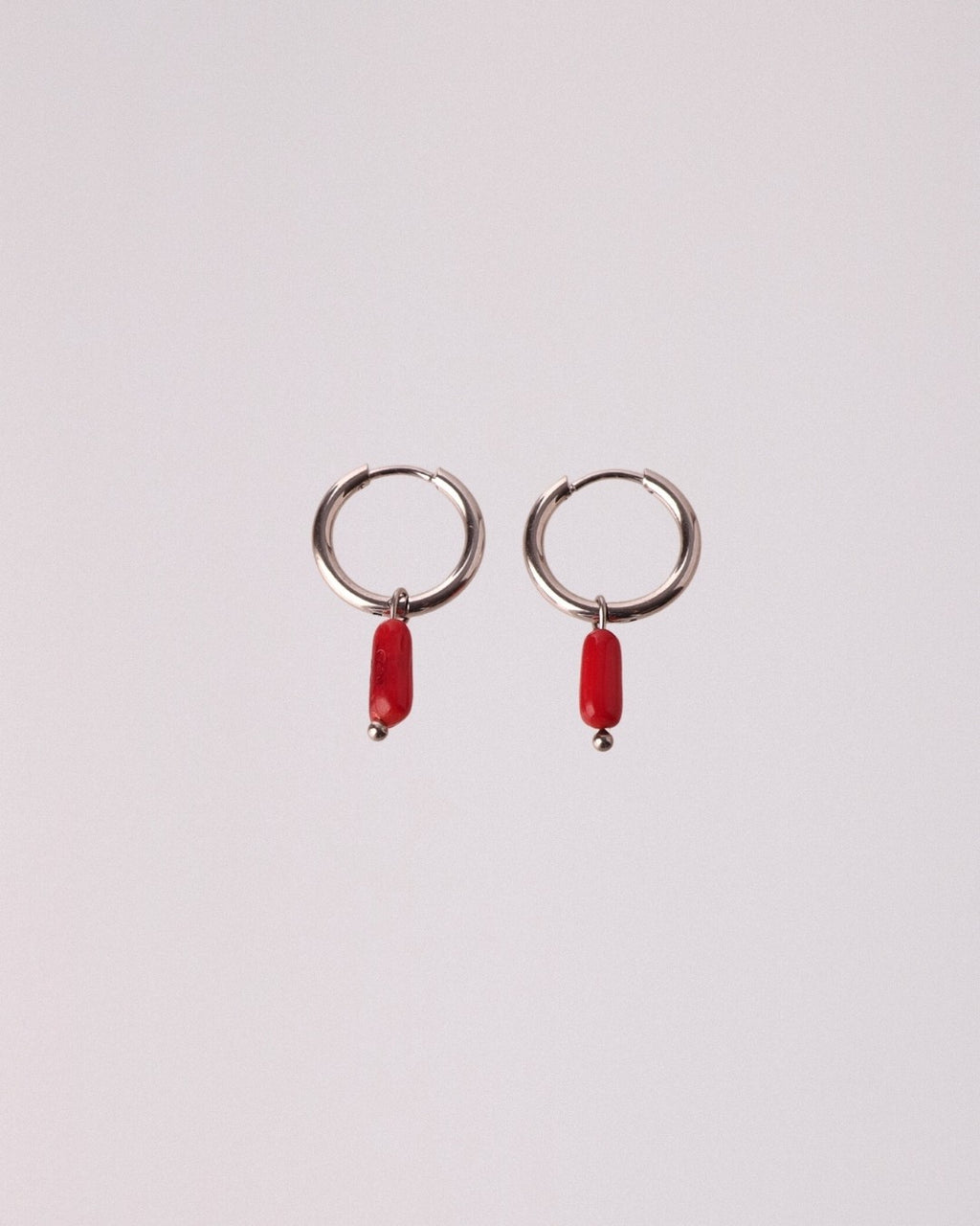 Pendientes Coral Acero Inoxidable