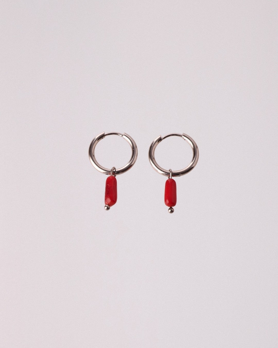 Pendientes Coral Acero Inoxidable