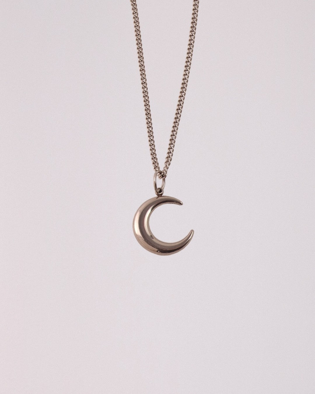 Collar Luna Menguante Acero Inoxidable