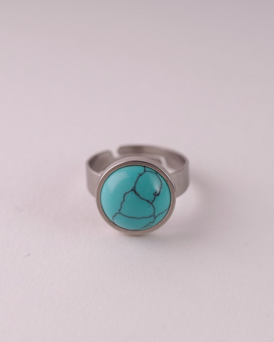 Anillo Nova Acero Inoxidable Turquesa