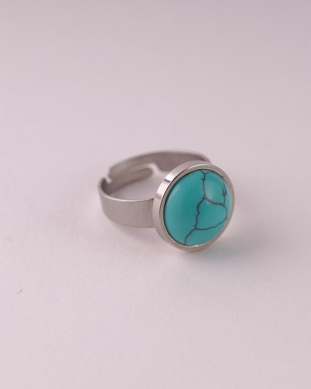 Anillo Nova Acero Inoxidable Turquesa