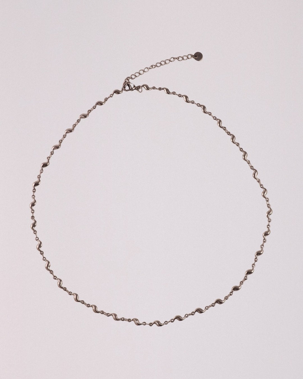 Collar Cadena Ola Acero Inoxidable