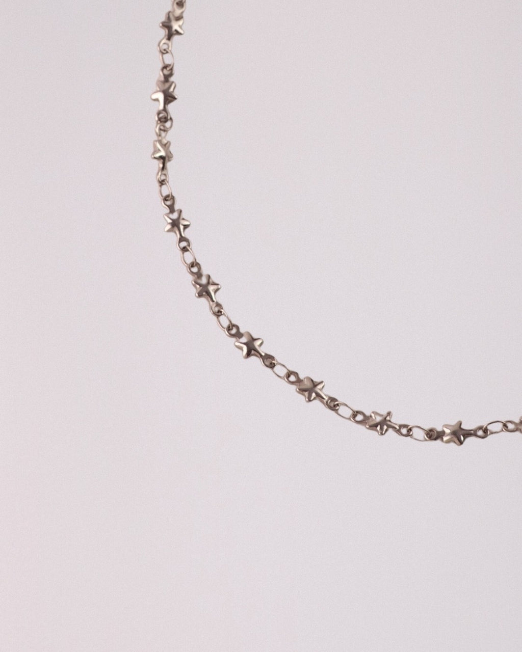 Collar Cadena Estrellas Acero Inoxidable