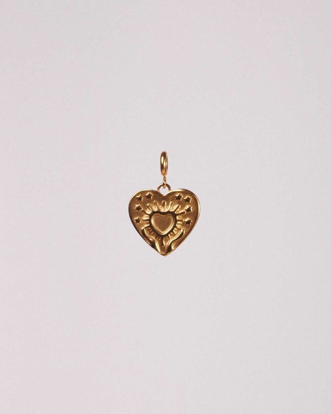 Charm Corazón Acero Inoxidable Dorado