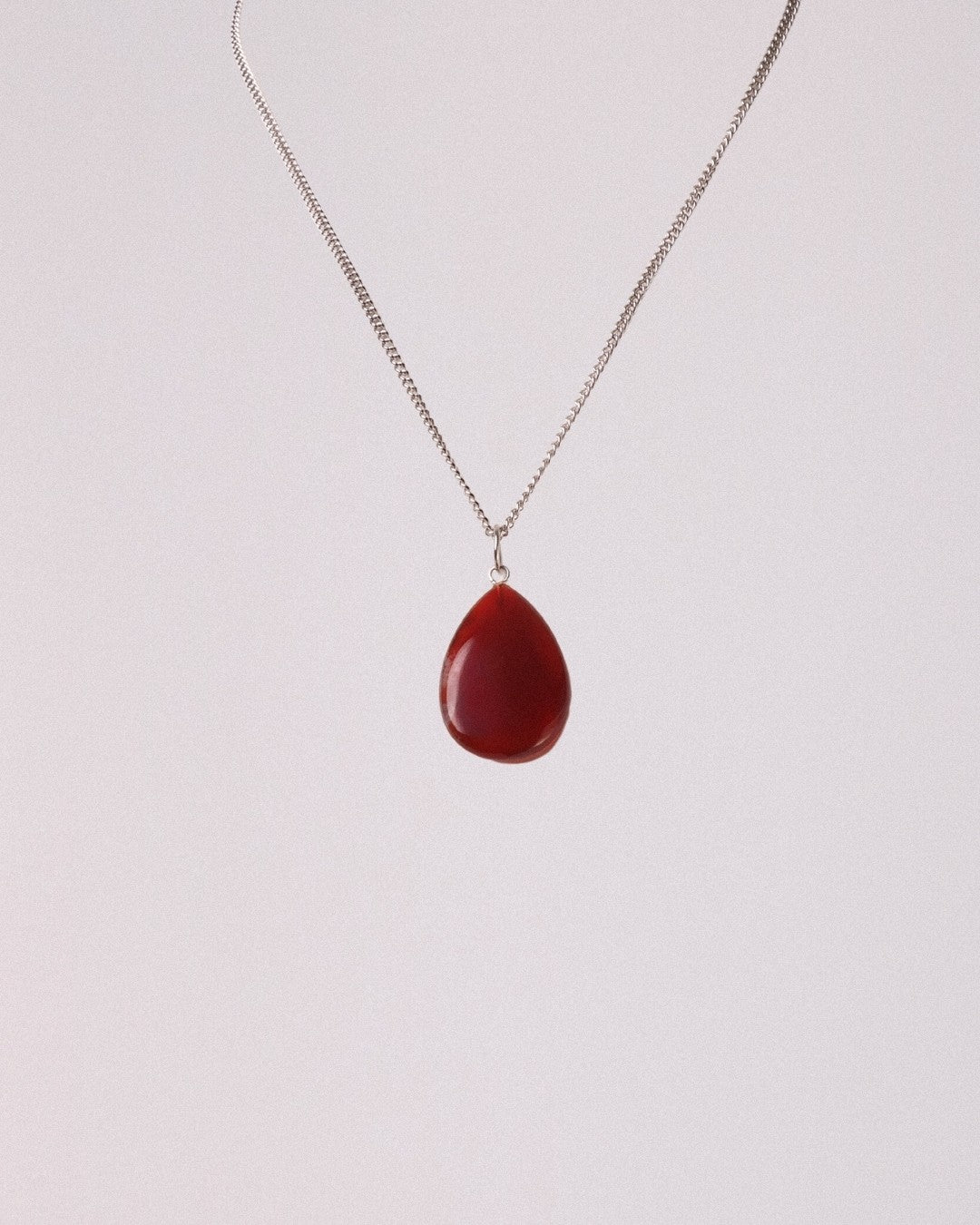 Collar Carnelia Acero Inoxidable
