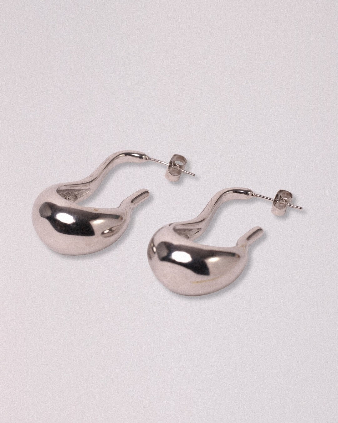 Pendientes Gota Acero Inoxidable