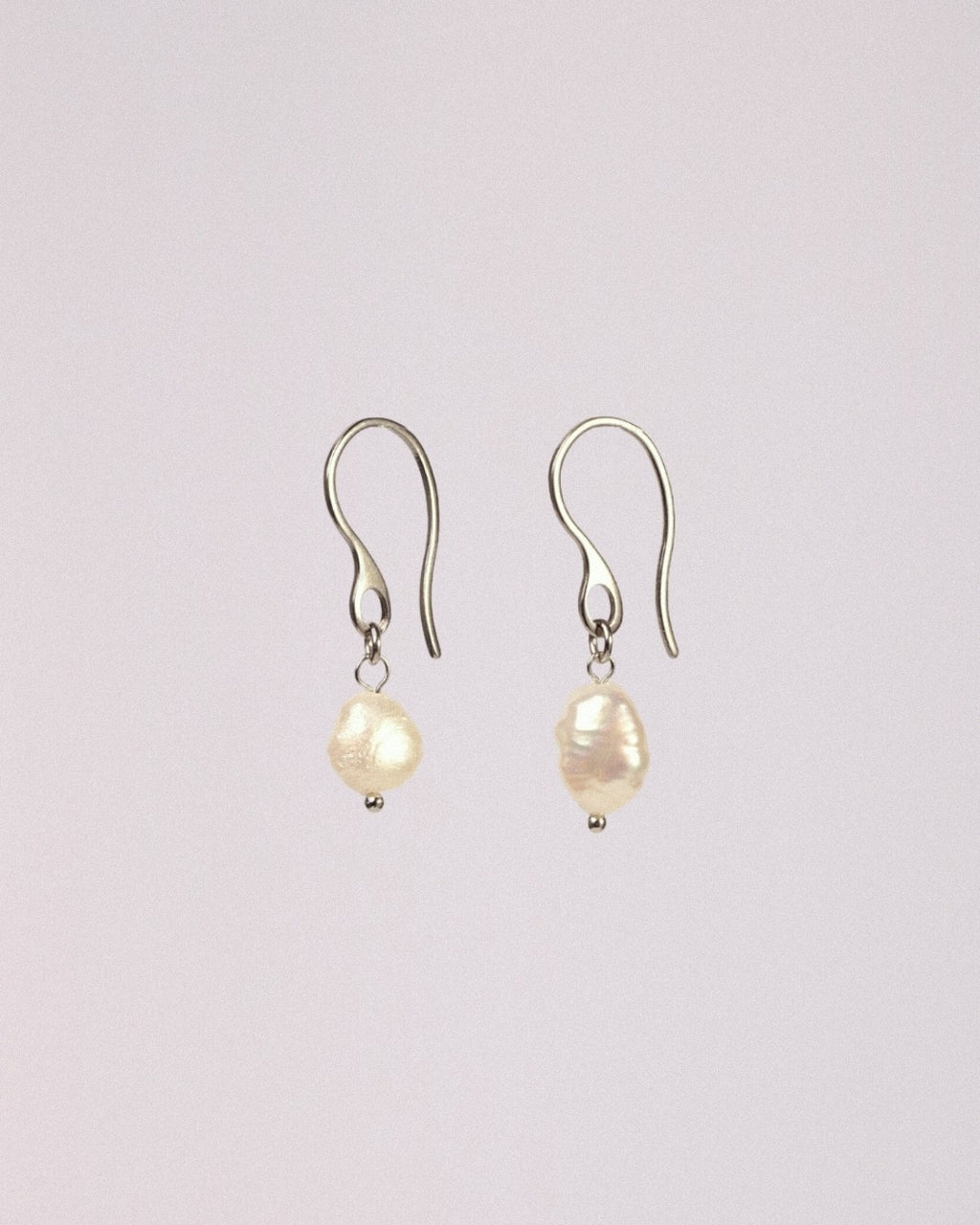 Pendientes Perla Acero Inoxidable