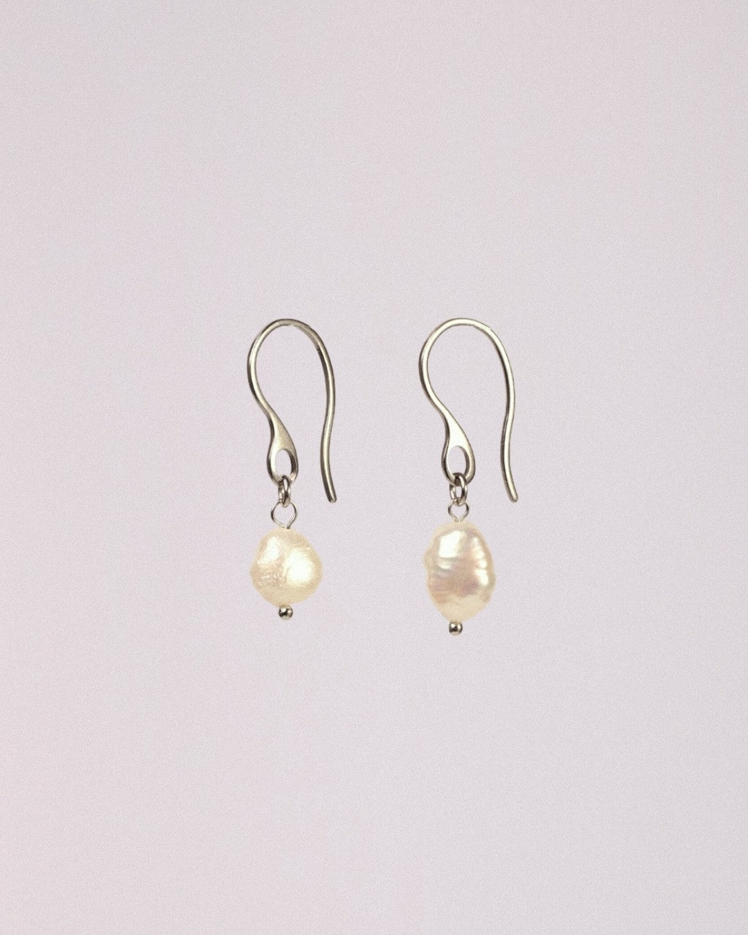 Pendientes Perla Acero Inoxidable