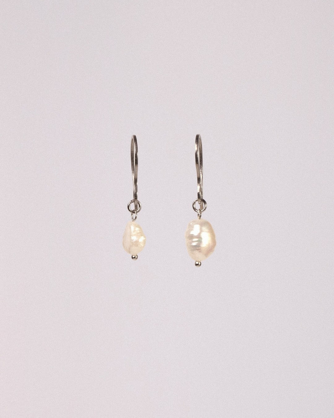 Pendientes Perla Acero Inoxidable