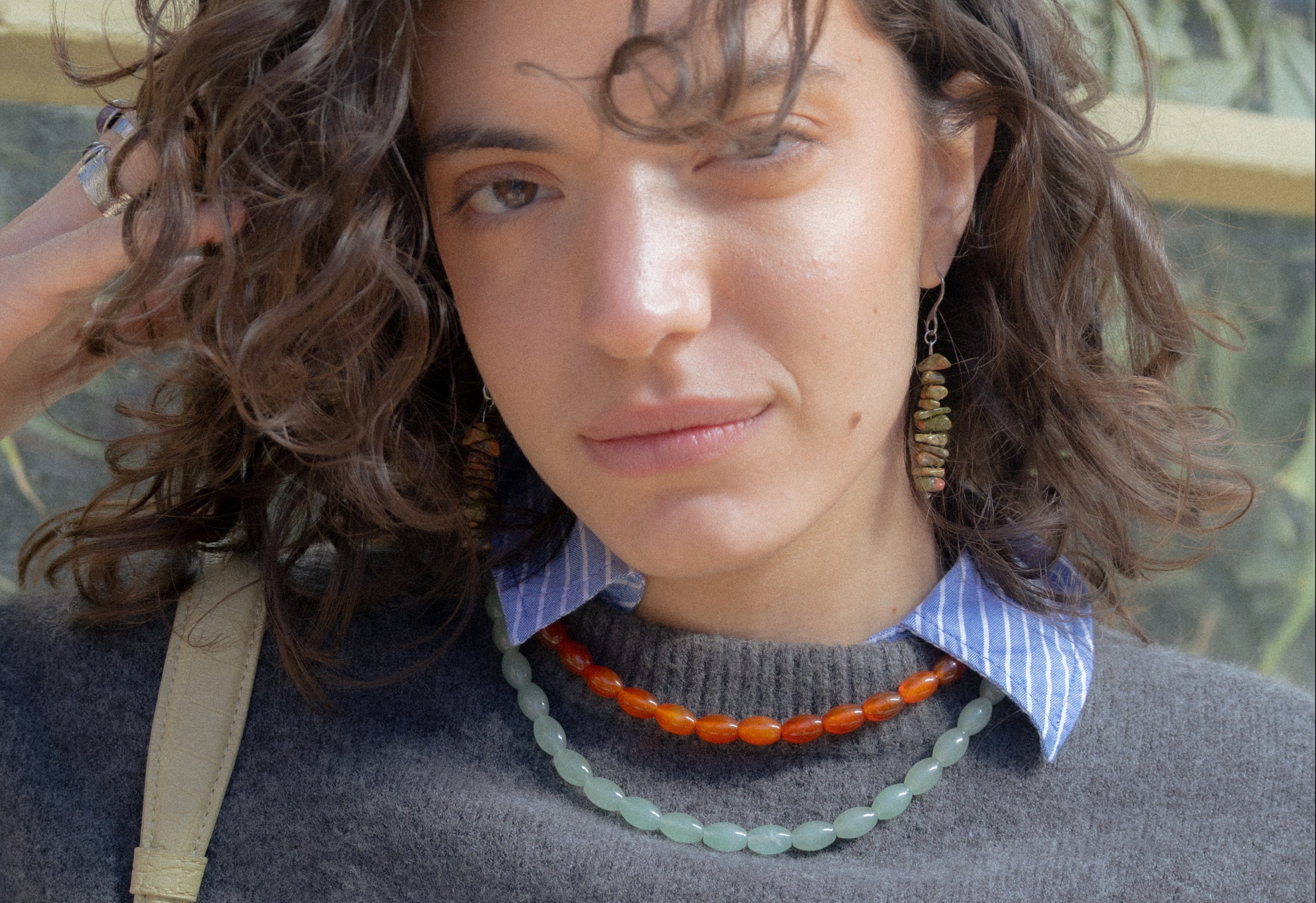 joyas con piedras naturales