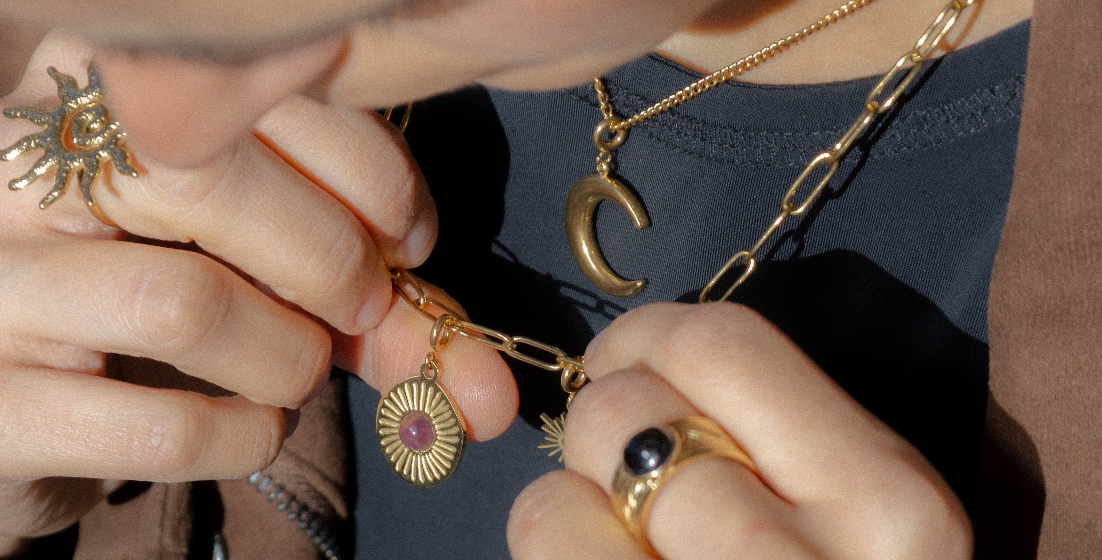 joyas con piedras naturales