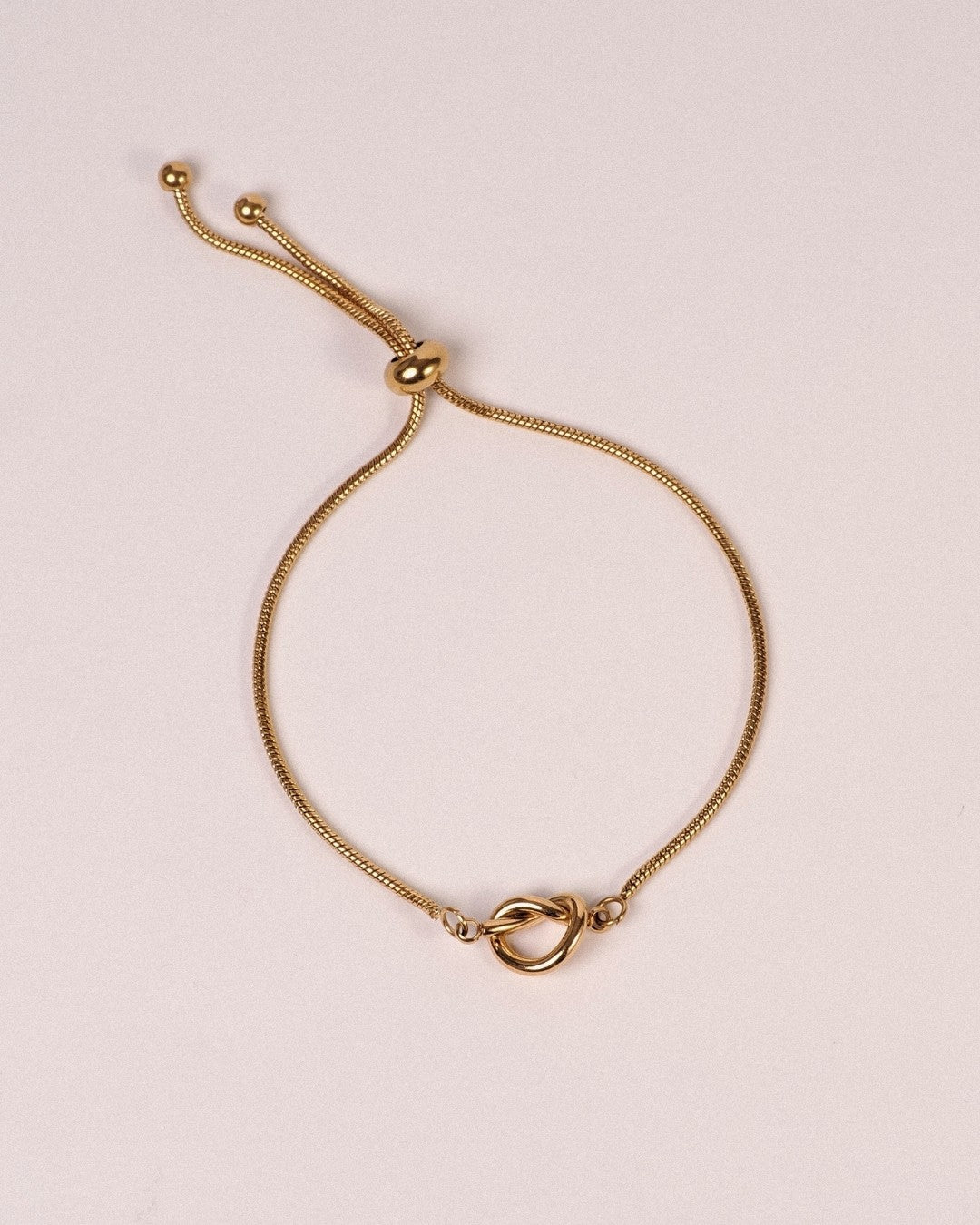 Pulsera Nudo Acero Inoxidable Dorado