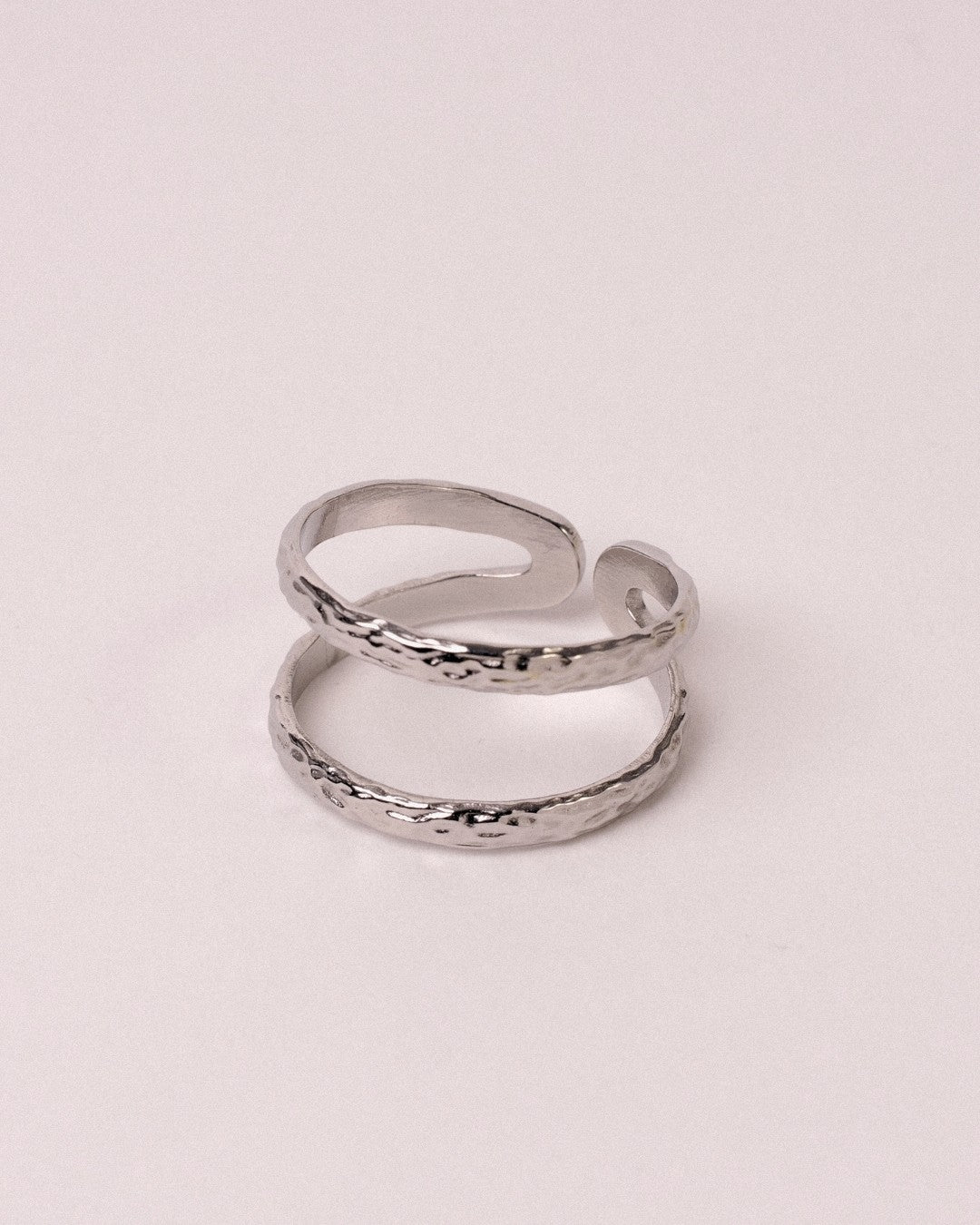 Anillo Doble Acero Inoxidable - Positive Jewels