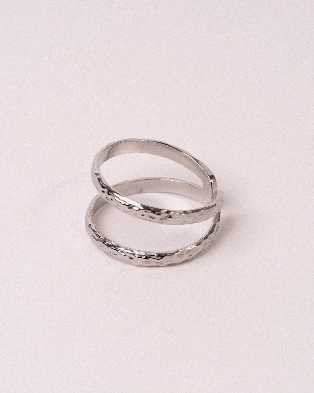 Anillo Doble Acero Inoxidable - Positive Jewels