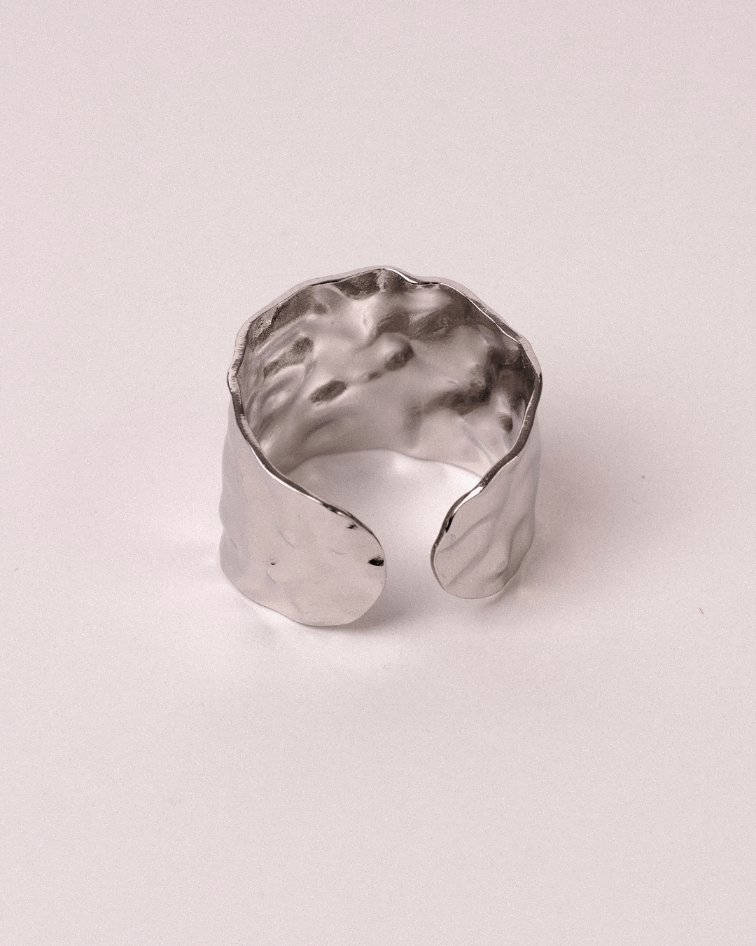 Anillo Corteza Acero Inoxidable - Positive Jewels
