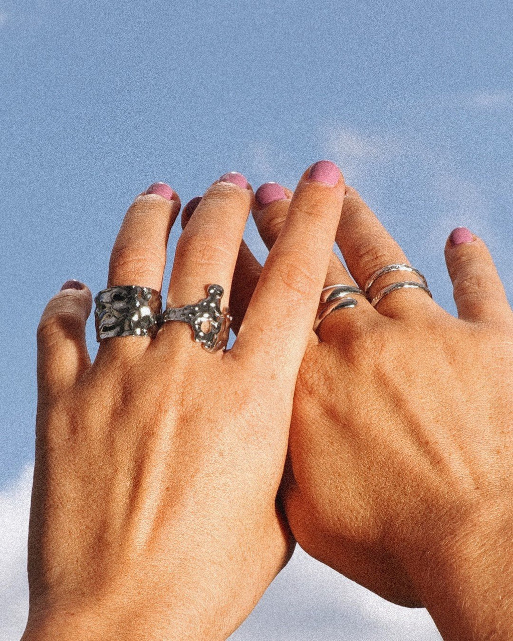 Anillo Corteza Acero Inoxidable - Positive Jewels