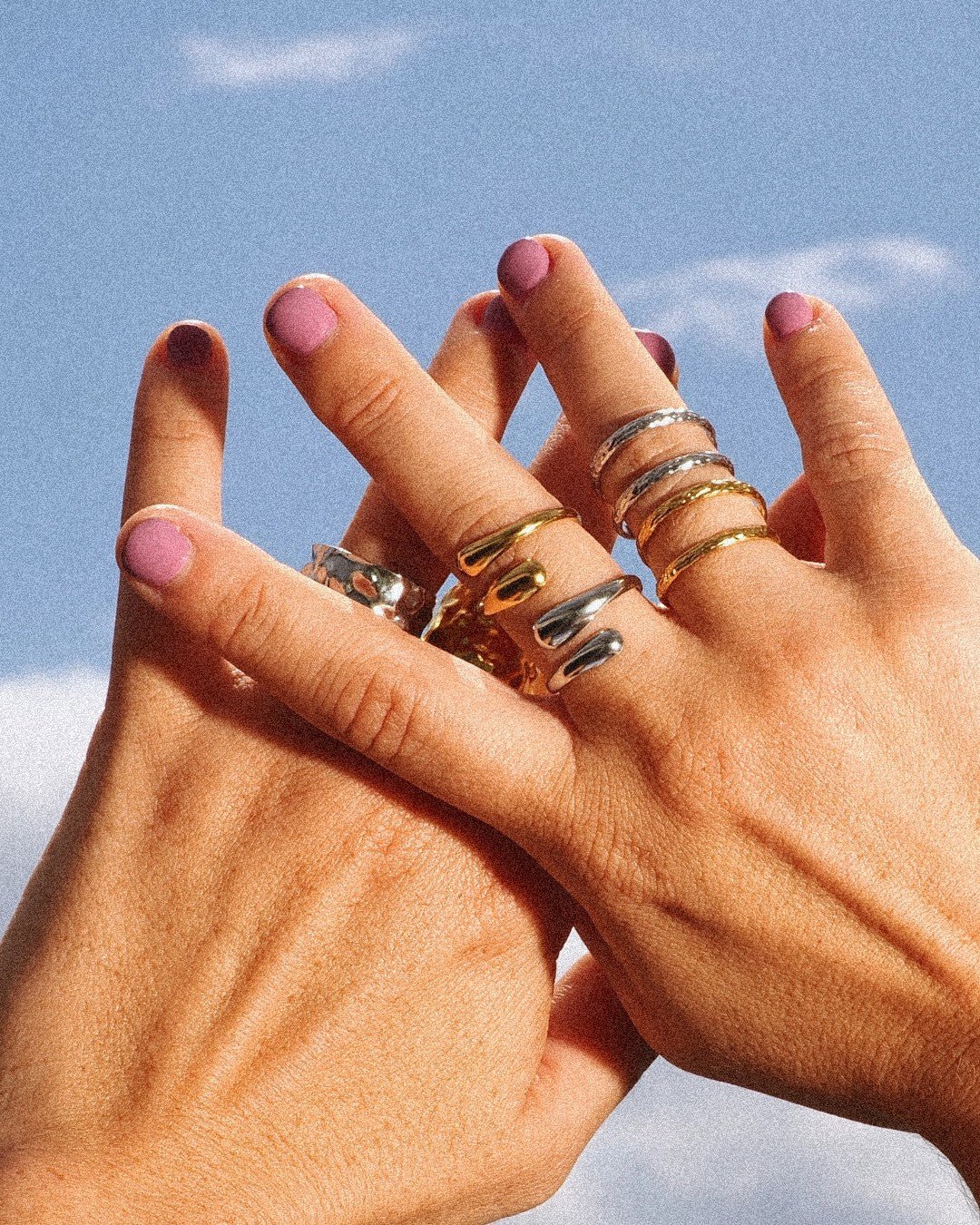 Anillo Espiral Acero Inoxidable Dorado - Positive Jewels