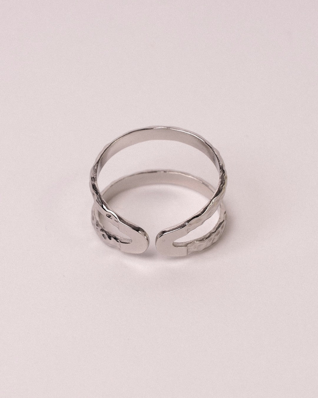 Anillo Doble Acero Inoxidable - Positive Jewels