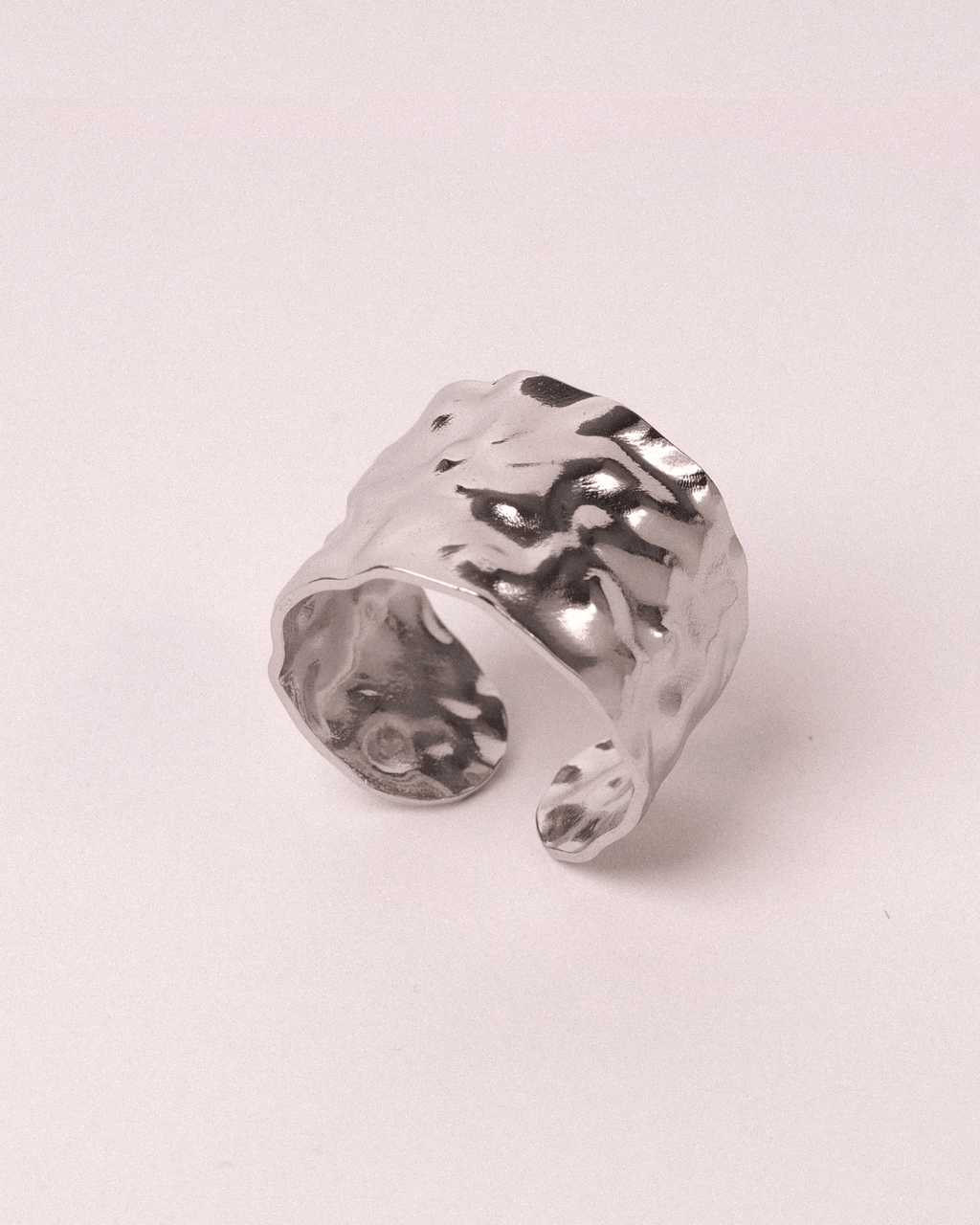 Anillo Corteza Acero Inoxidable - Positive Jewels