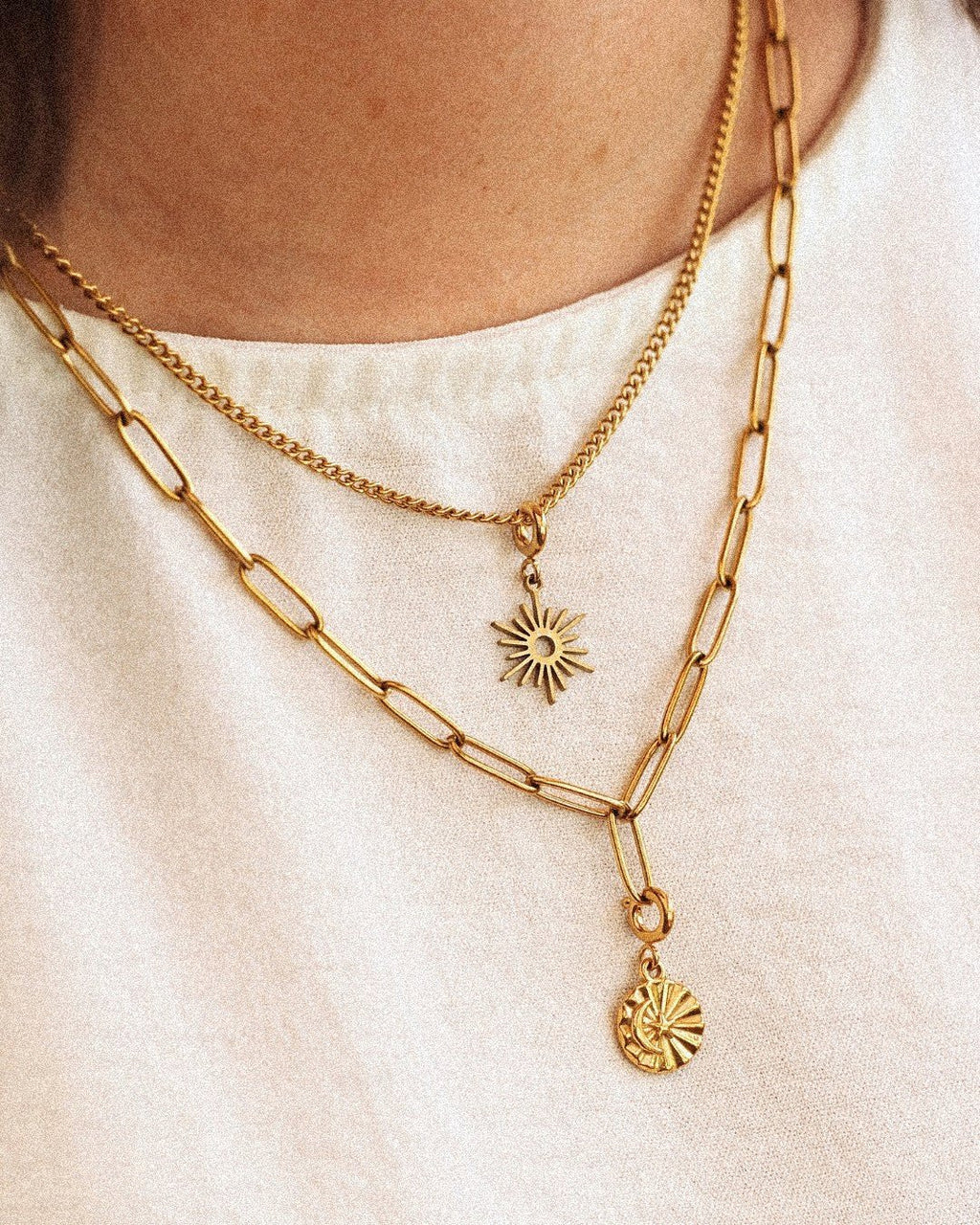 Charm Lucero Acero Inoxidable Dorado - Positive Jewels