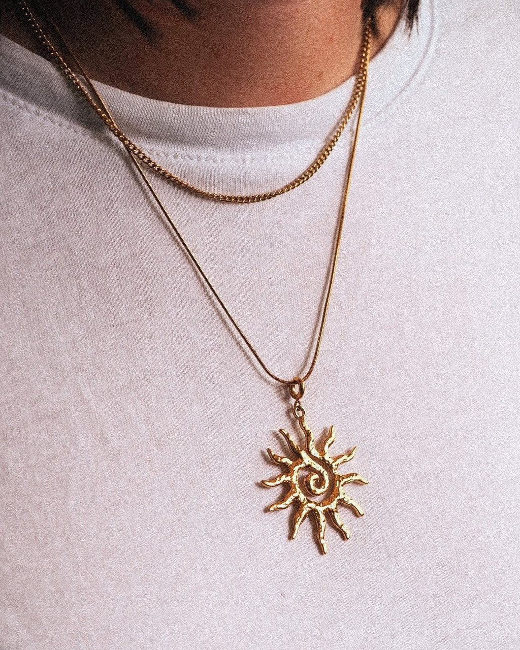 Charm Sol Acero Inoxidable Dorado - Positive Jewels