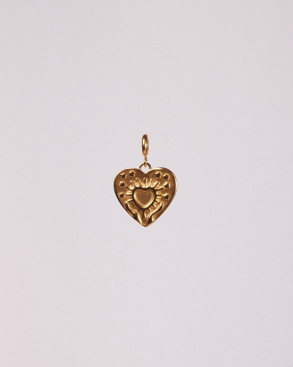Charm Corazón Acero Inoxidable Dorado - Positive Jewels