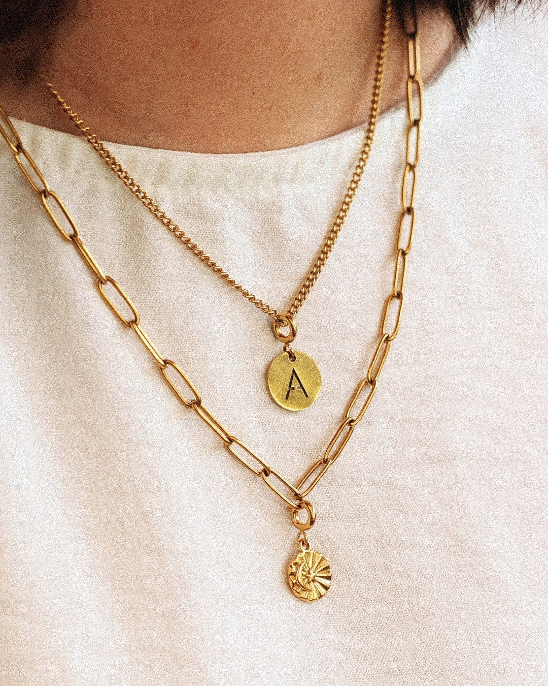 Charm Letra Acero Inoxidable Dorado - Positive Jewels