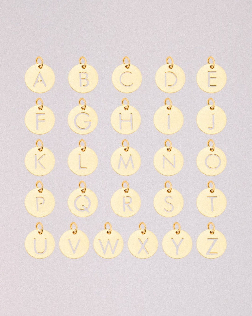 Charm Letra Acero Inoxidable Dorado - Positive Jewels