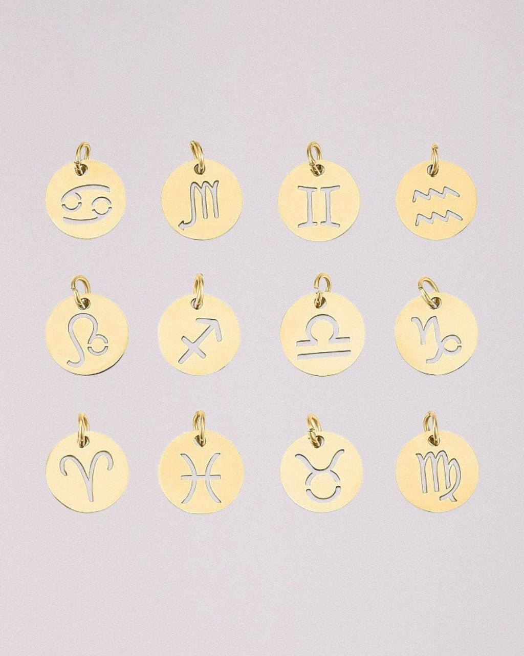 Charm Horóscopo Acero Inoxidable Dorado - Positive Jewels