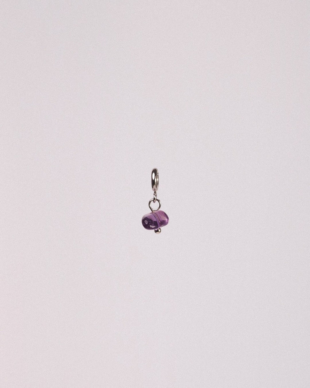 Charm Amatista Mini Acero Inoxidable - Positive Jewels