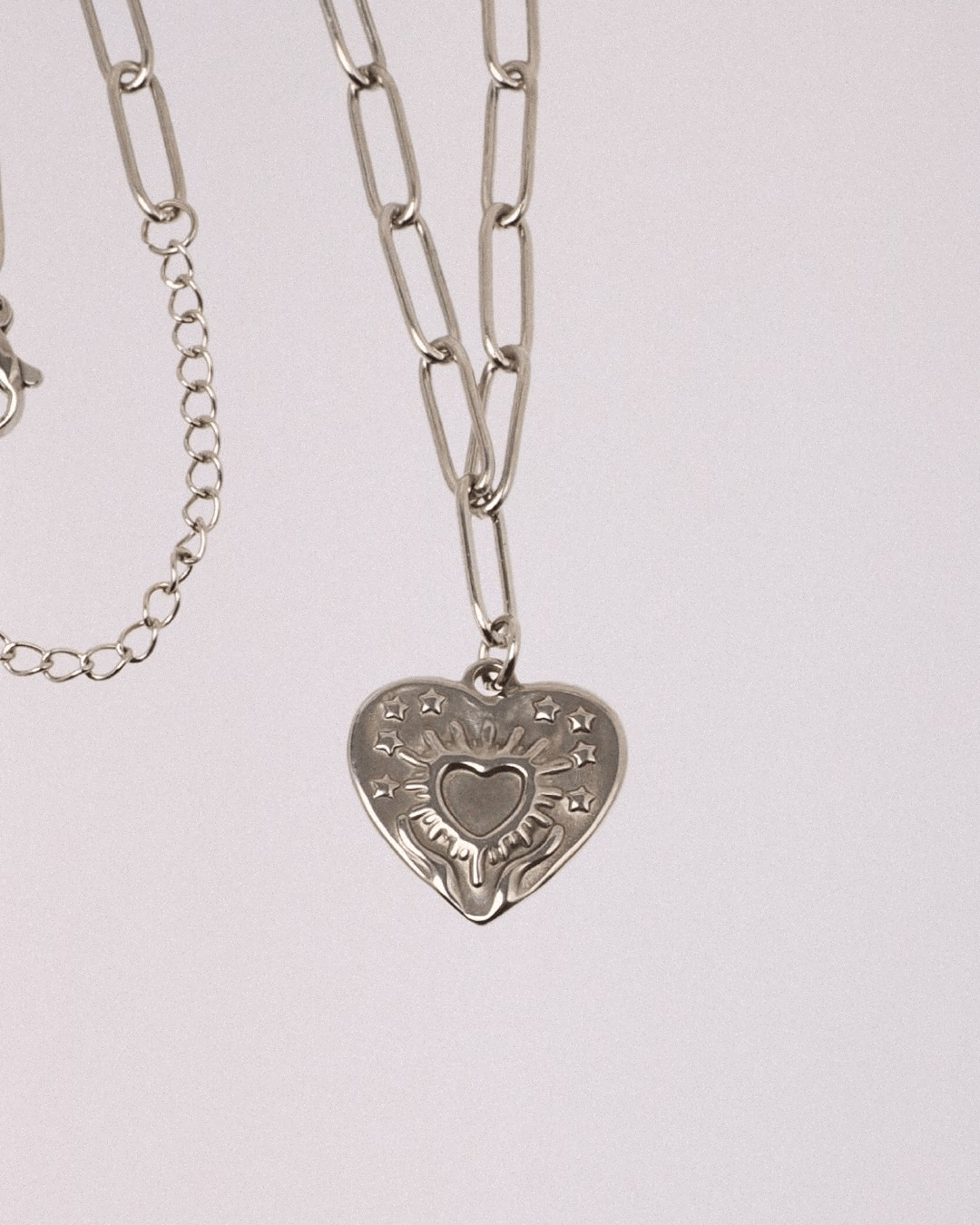 Collar Corazón Acero Inoxidable - Positive Jewels