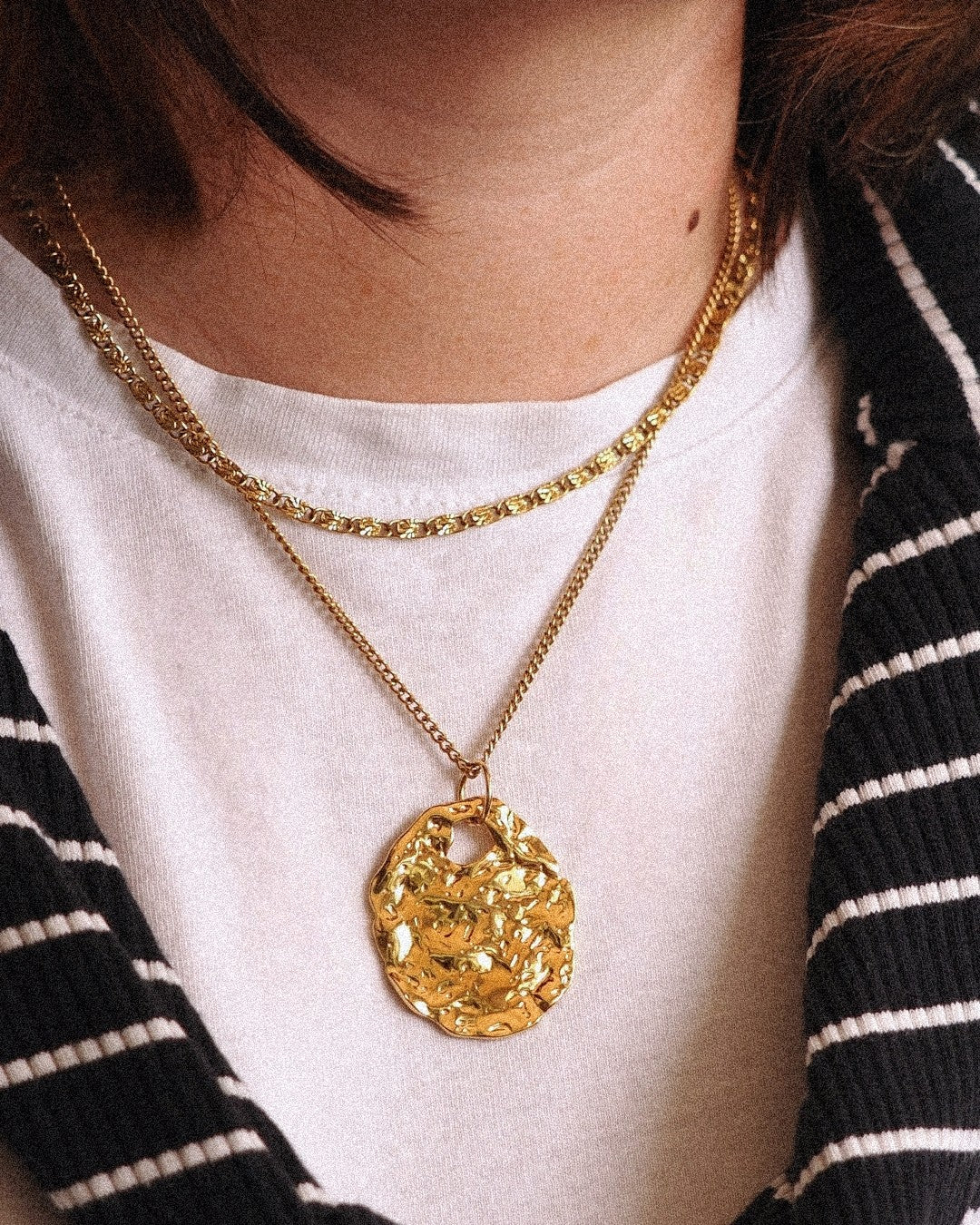 Collar Agua Acero Inoxidable Dorado - Positive Jewels