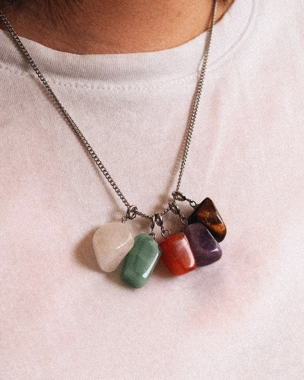 Cadena Halo Acero Inoxidable - Positive Jewels