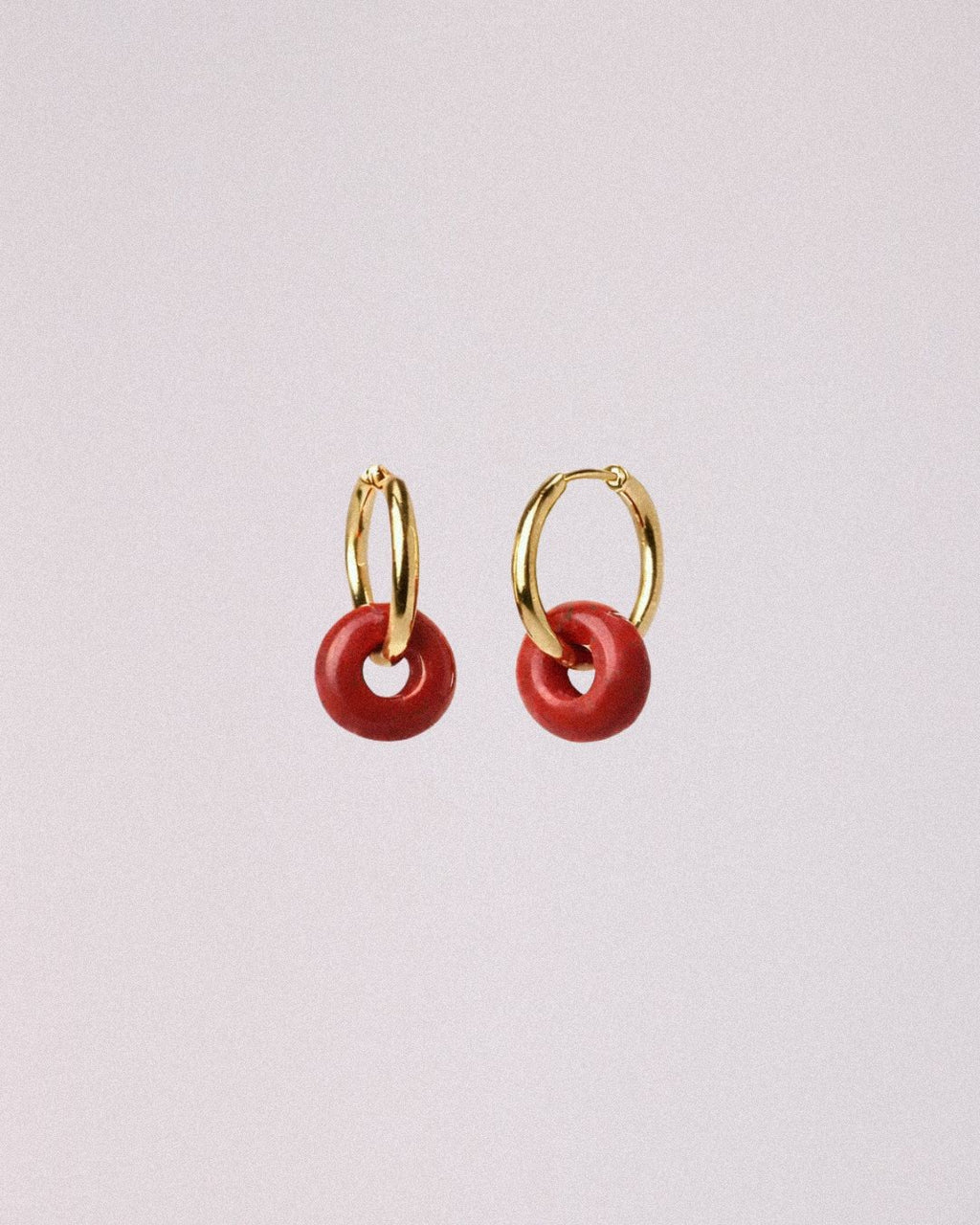 pendientes jaspe rojo