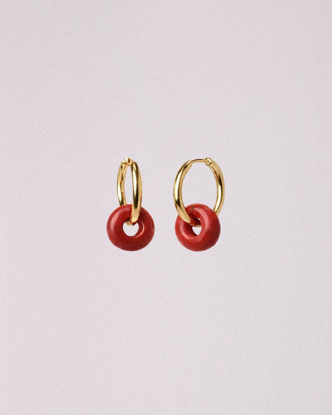 pendientes jaspe rojo