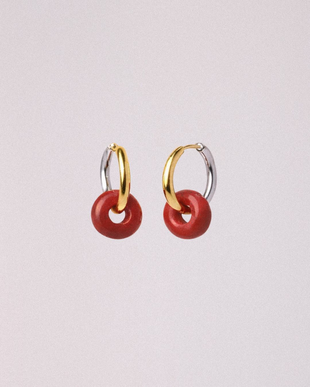 pendientes jaspe rojo