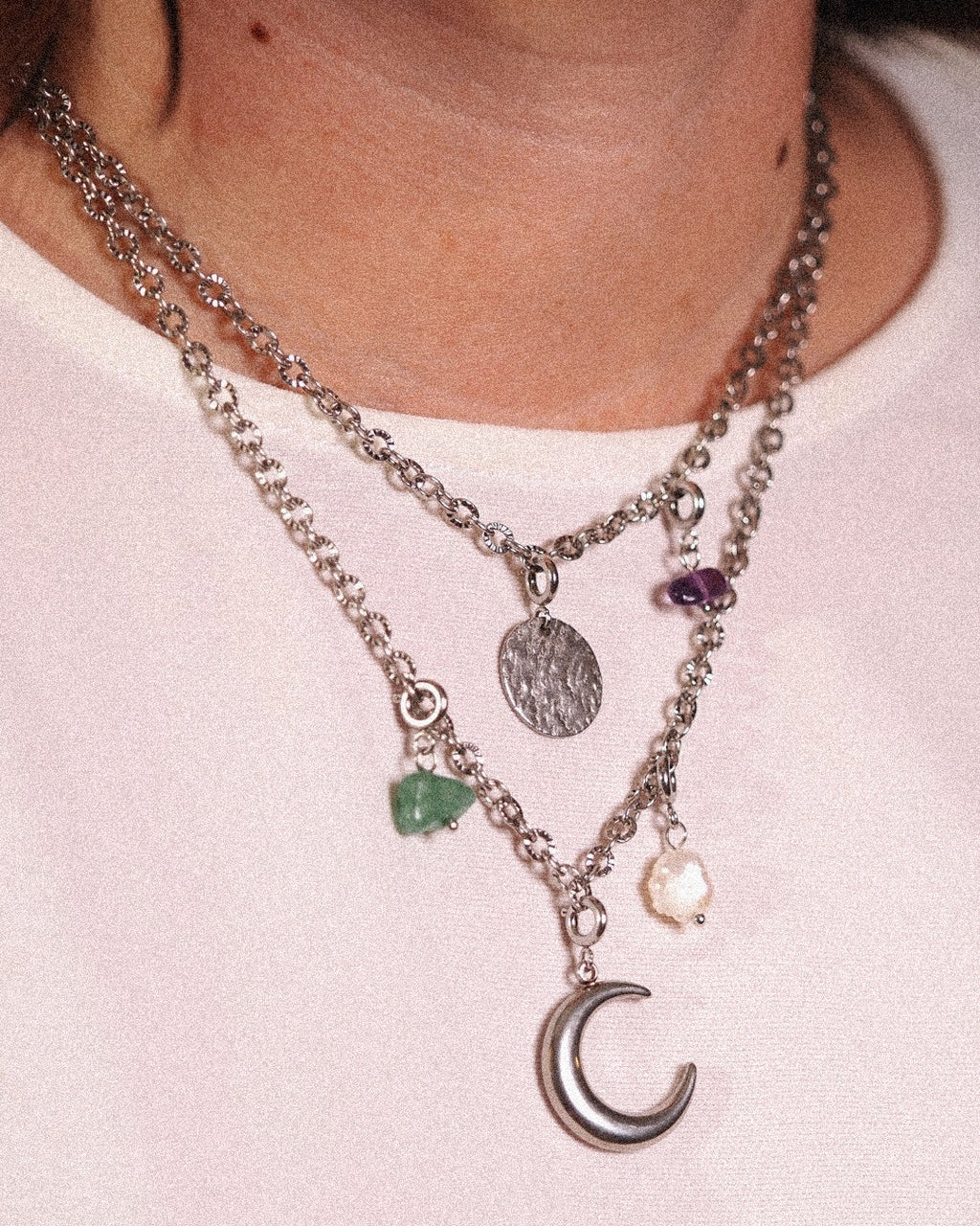 joyas acero inoxidable con piedras