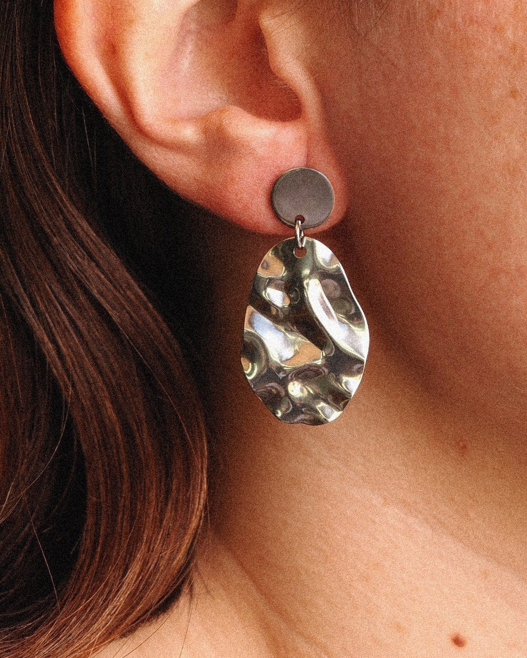 Pendientes Lago Acero Inoxidable - Positive Jewels