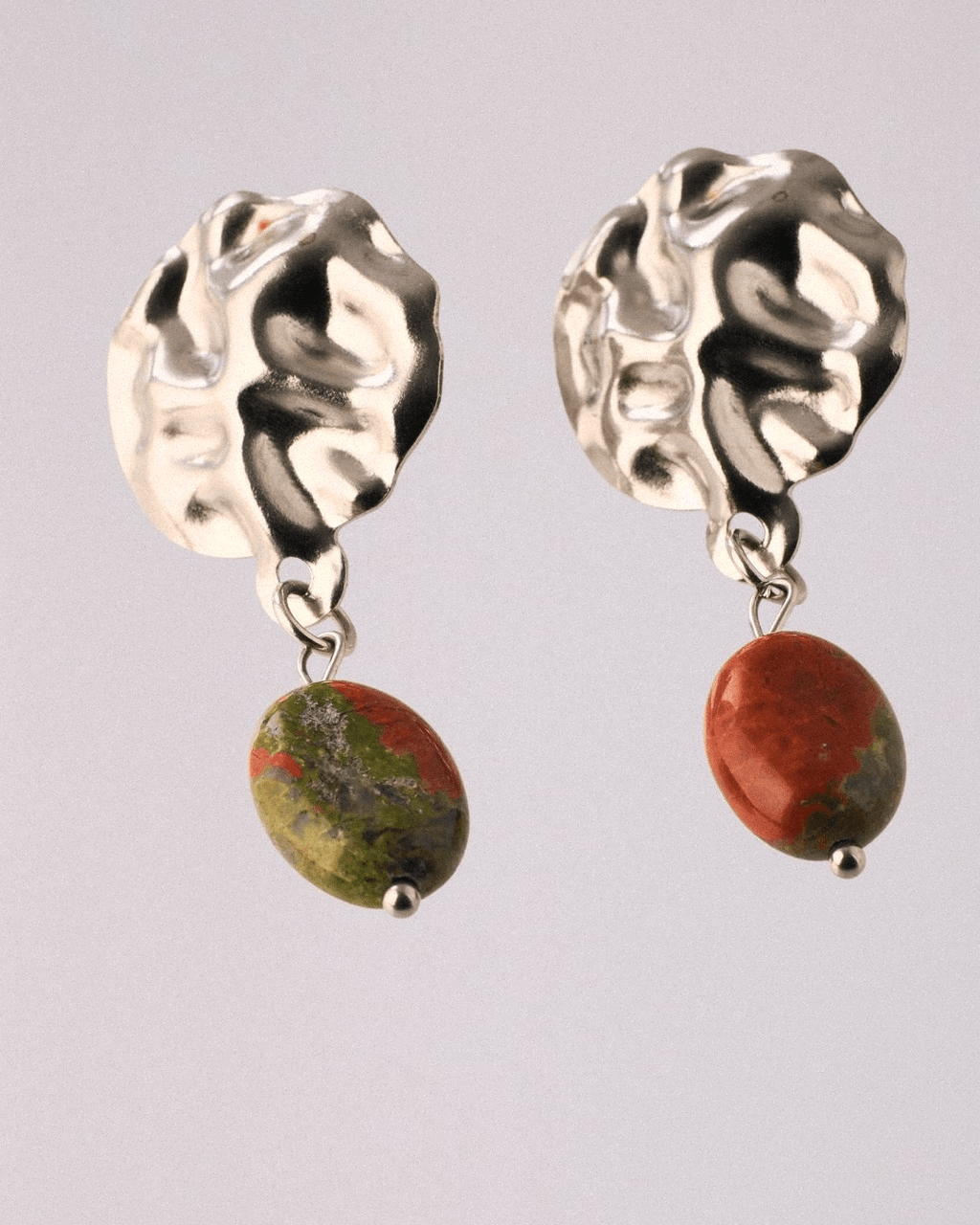 Pendientes Tierra Acero Inoxidable Unakita - Positive Jewels