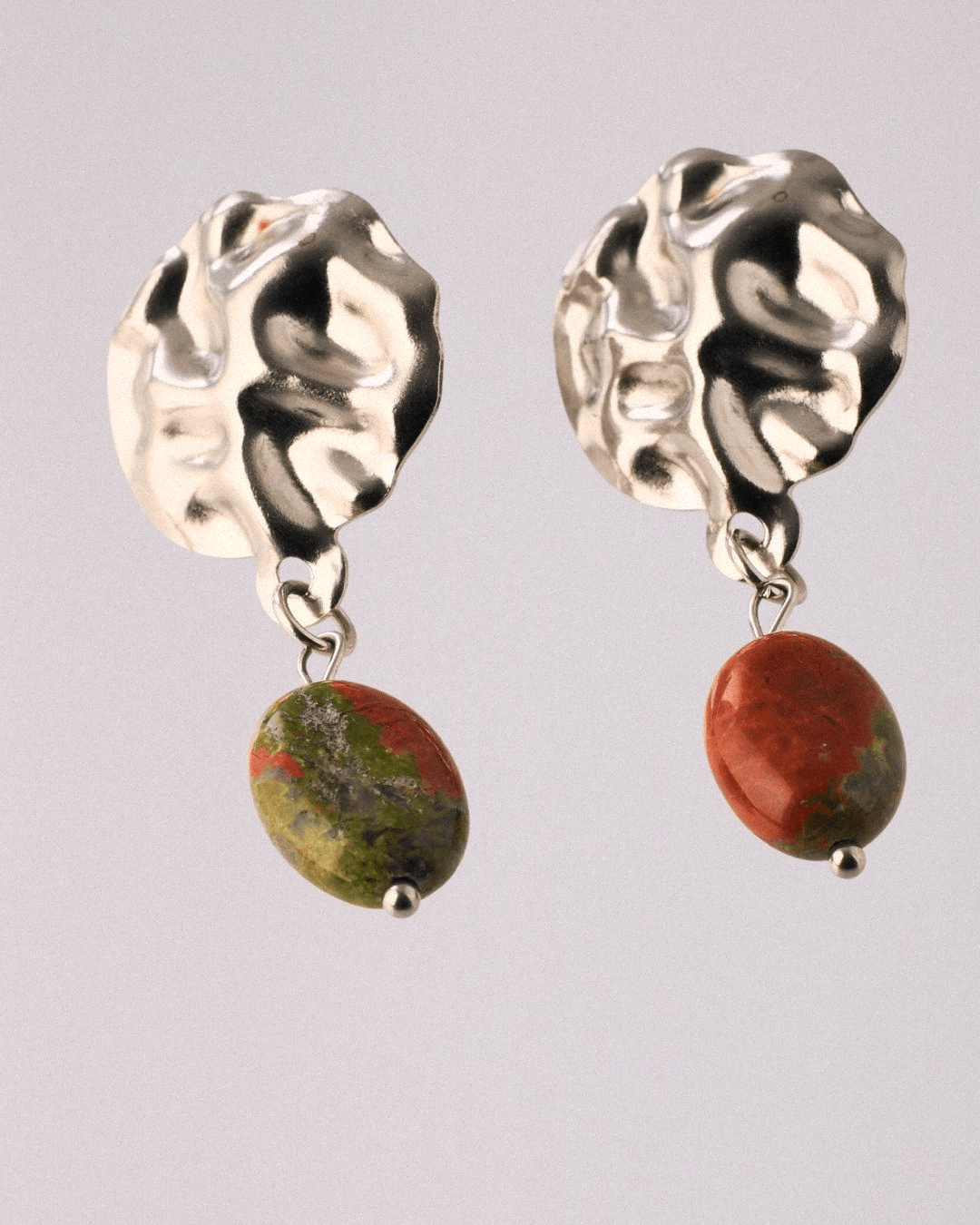 Pendientes Tierra Acero Inoxidable Unakita - Positive Jewels