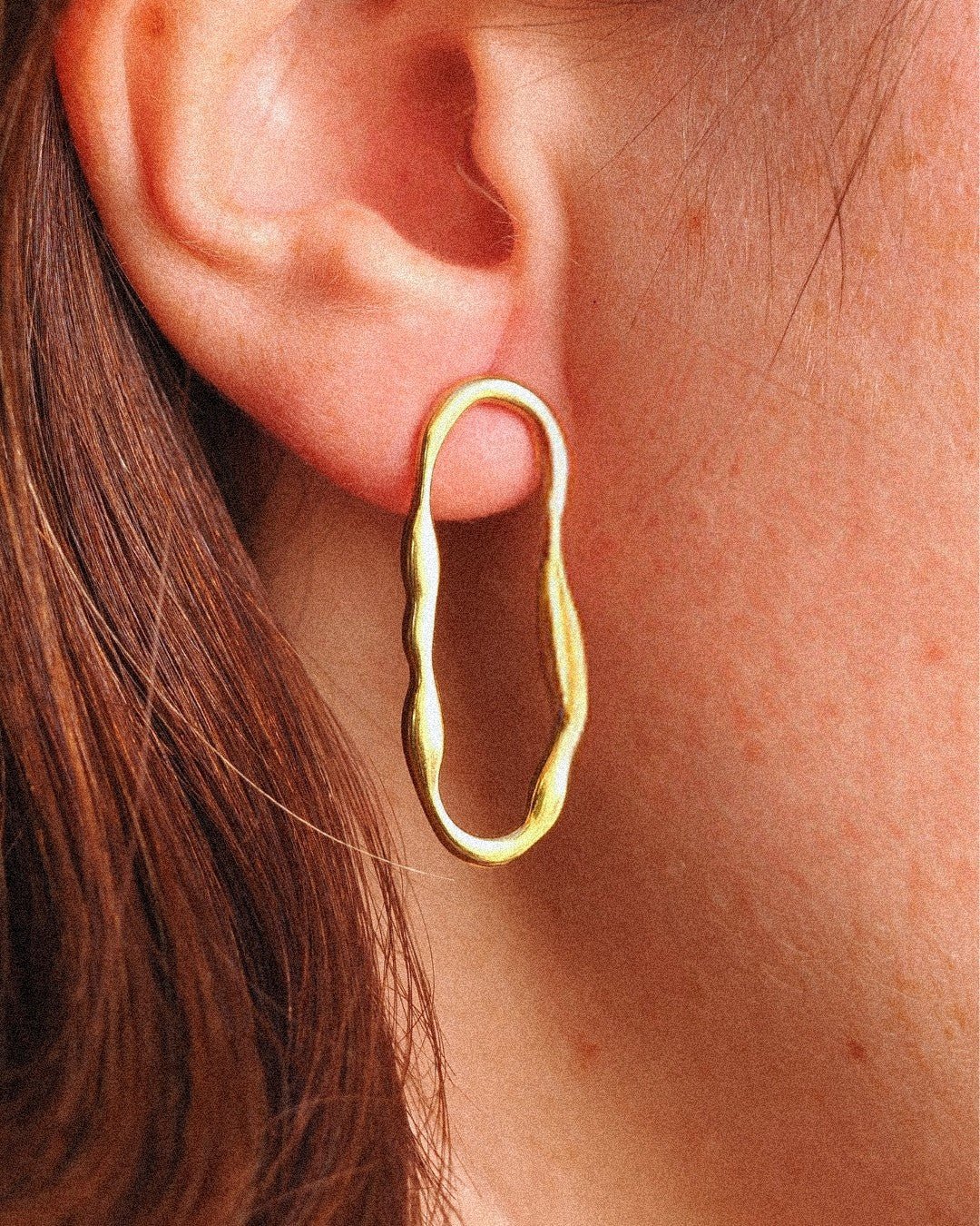 Pendientes Galaxia Acero Inoxidable Dorado - Positive Jewels