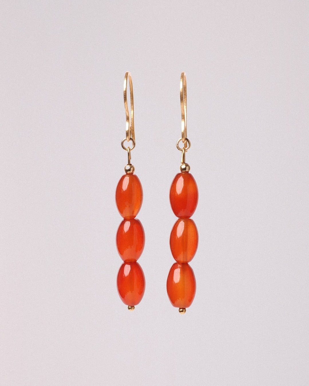 Pendientes Venus Acero Inoxidable Dorado Carnelia - Positive Jewels