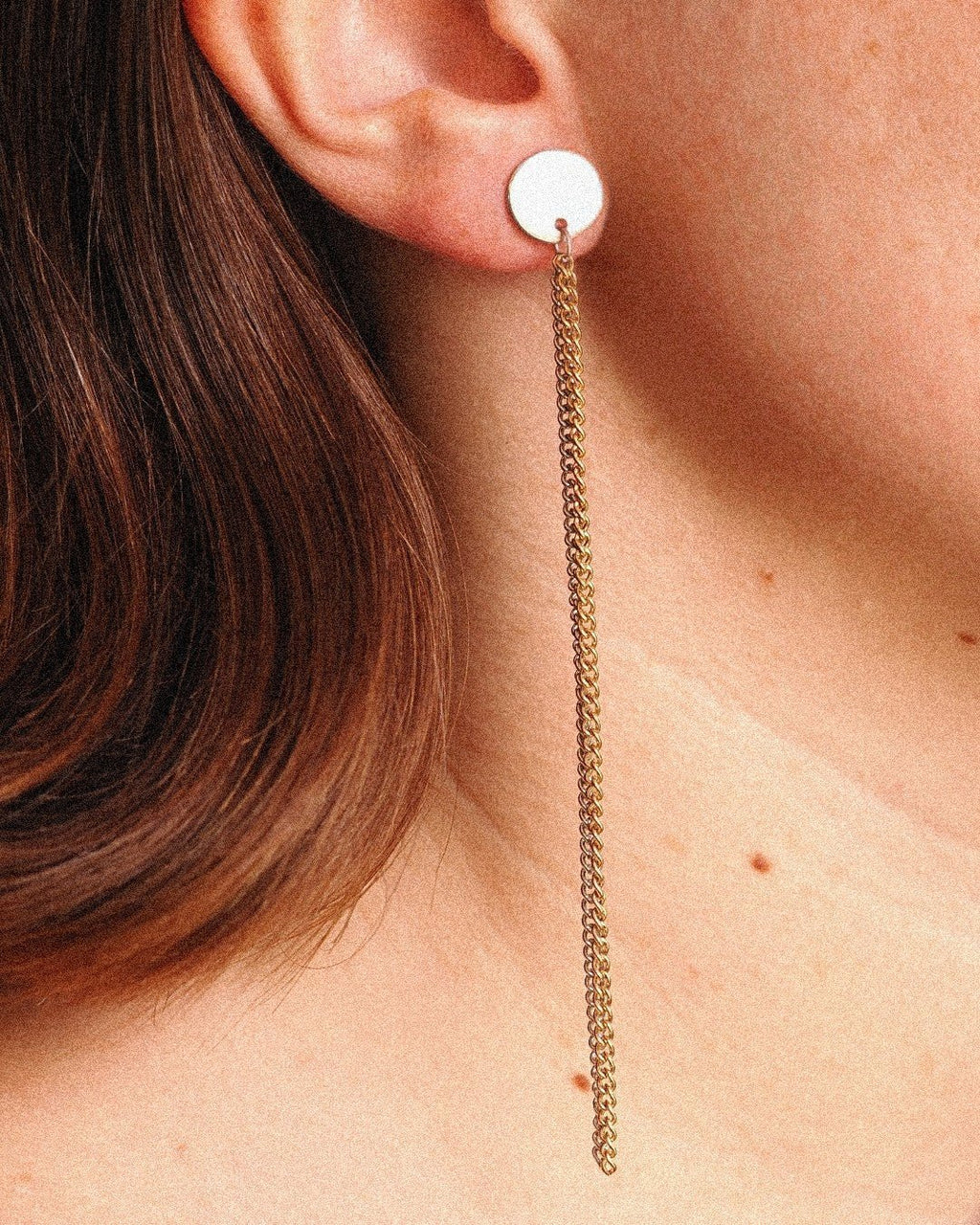 Pendientes Fugaz Acero Inoxidable Bicolor - Positive Jewels