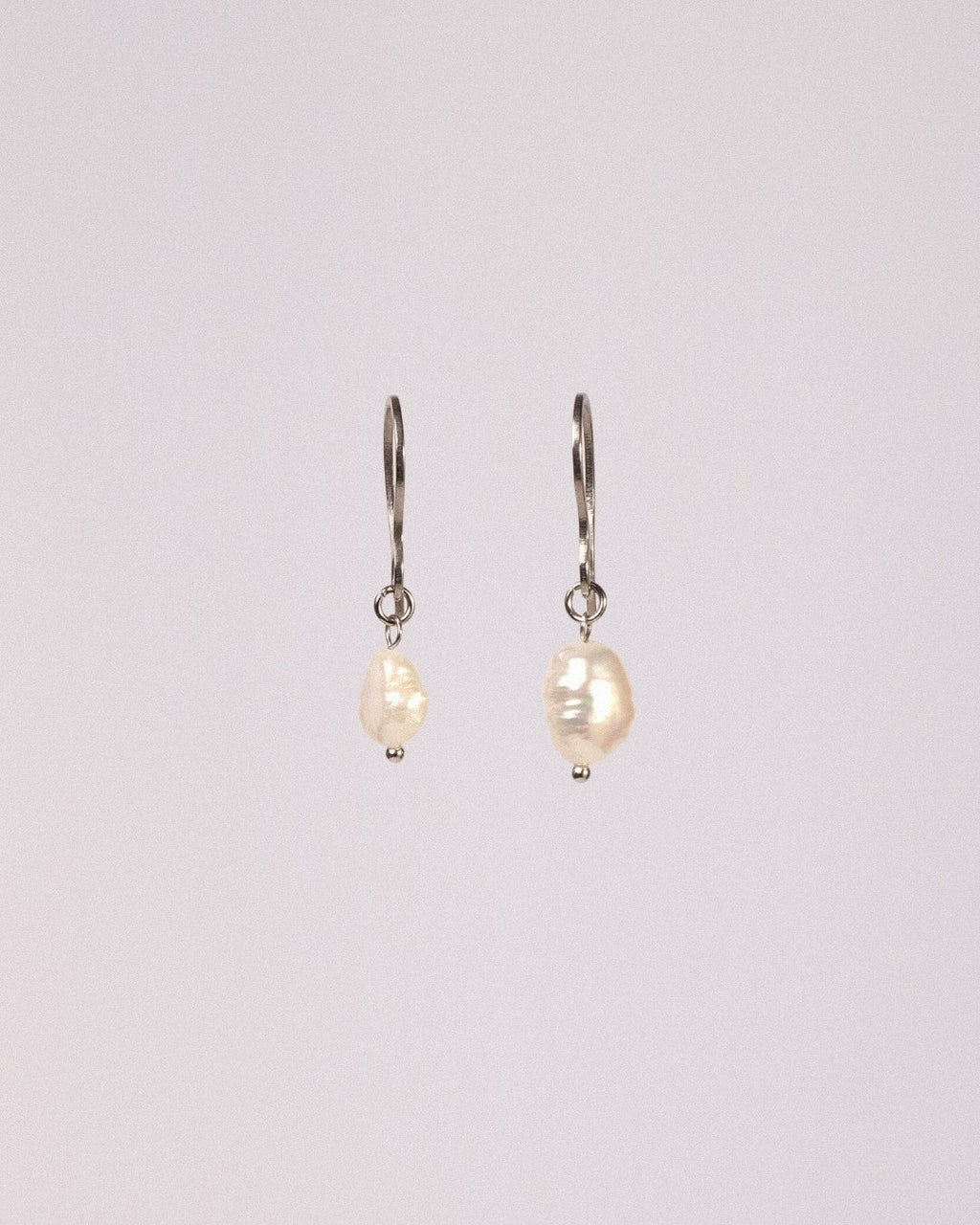 Pendientes Perla Acero Inoxidable - Positive Jewels