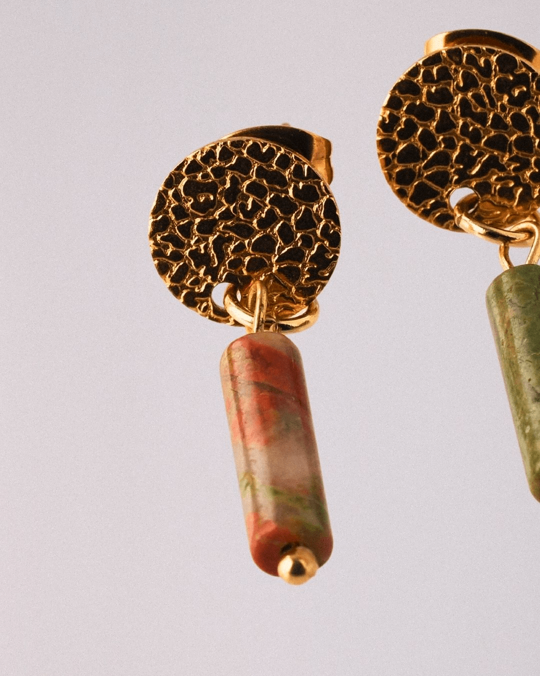 Pendientes Cometa Acero Inoxidable Dorado Unakita - Positive Jewels